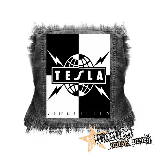 TESLA - Simplicity - chrbtová nášivka (36 x 27 cm)