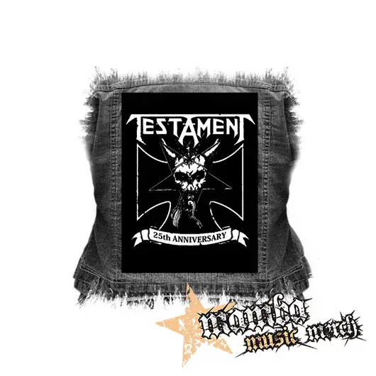TESTAMENT - 25th Anniversary - chrbtová nášivka (36 x 27 cm)