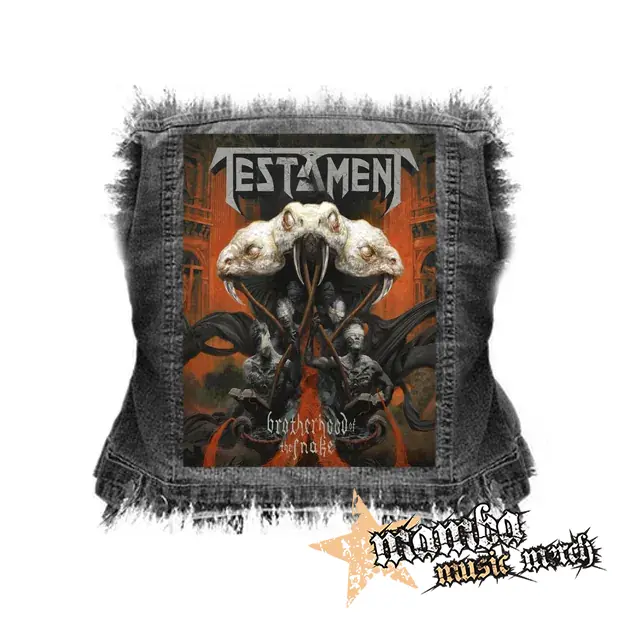 TESTAMENT - Brotherhood of the Snake - chrbtová nášivka (36 x 27 cm)