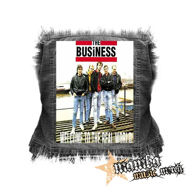 THE BUSINESS - Welcome to the Real World - chrbtová nášivka (36 x 27 cm)
