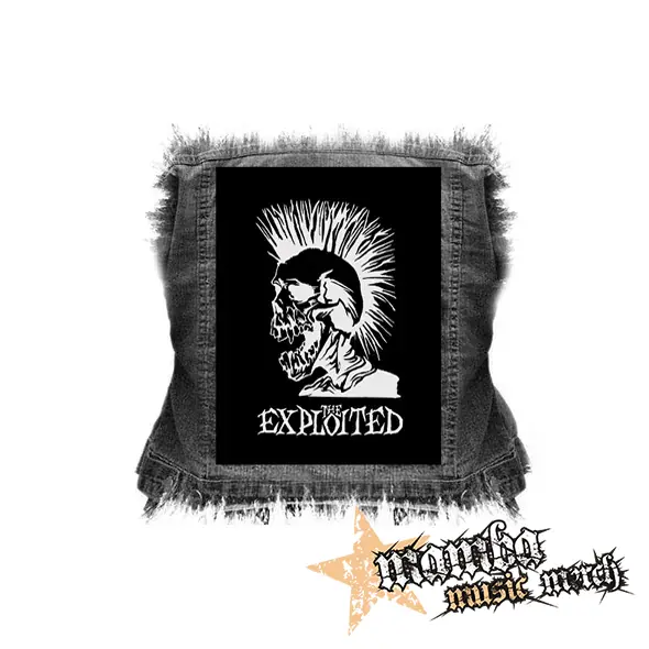THE EXPLOITED - Skull - chrbtová nášivka (36 x 27 cm)