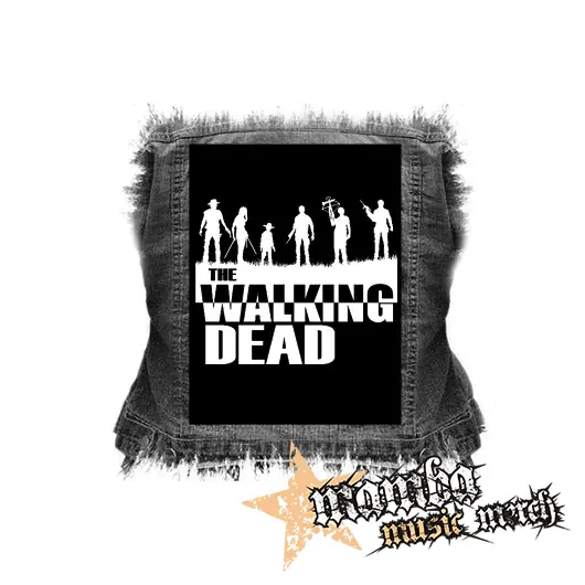 THE WALKING DEAD - Silhouette - chrbtová nášivka (36 x 27 cm)