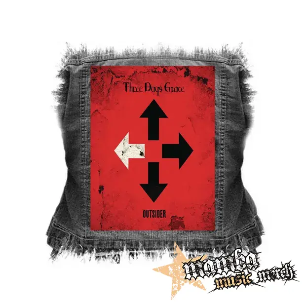 THREE DAYS GRACE - Outsider - chrbtová nášivka (36 x 27 cm)