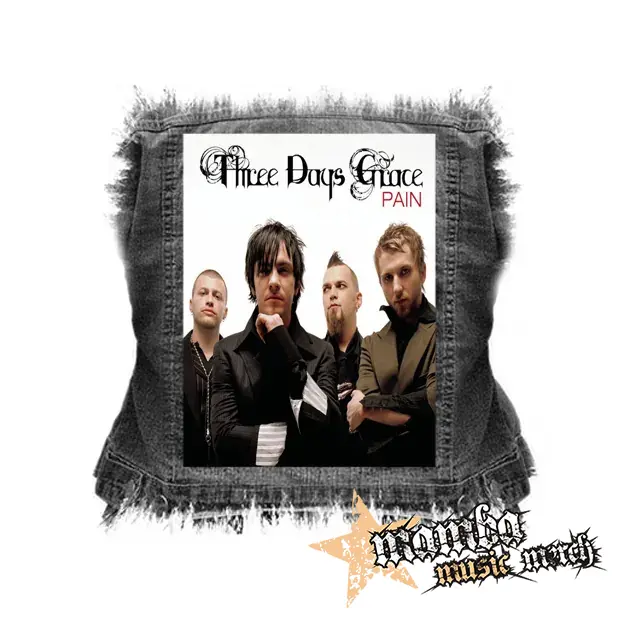 THREE DAYS GRACE - Pain Poster - chrbtová nášivka (36 x 27 cm)