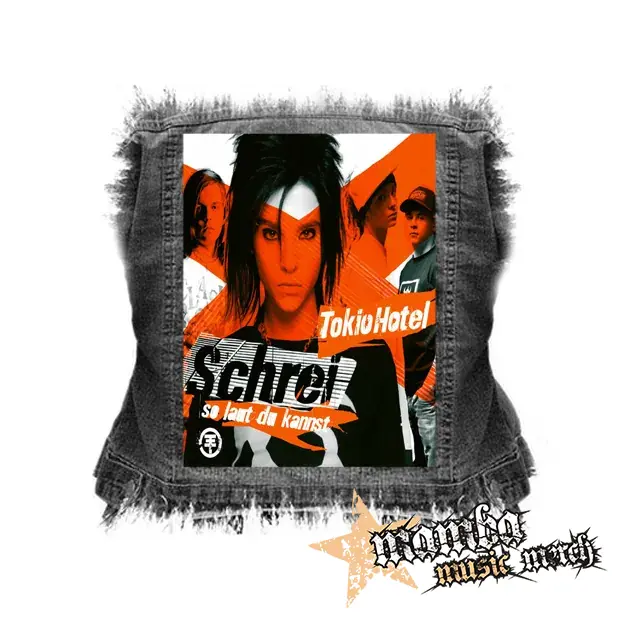 TOKIO HOTEL - Schrei - chrbtová nášivka (36 x 27 cm)