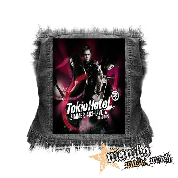 TOKIO HOTEL - Zimmer 483 - Live In Europe - chrbtová nášivka (36 x 27 cm)