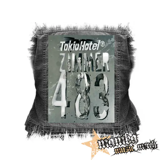 TOKIO HOTEL - Zimmer 483 - chrbtová nášivka (36 x 27 cm)