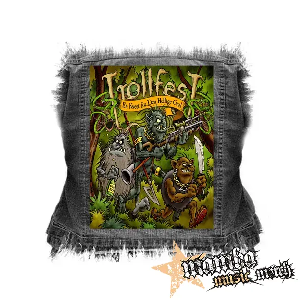 TROLLFEST - En Kvest for Den Hellige Gral - chrbtová nášivka (36 x 27 cm)