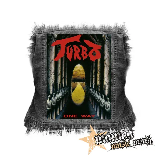 TURBO - One Way - chrbtová nášivka (36 x 27 cm)