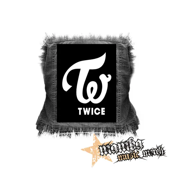 TWICE - Logo - chrbtová nášivka (36 x 27 cm)