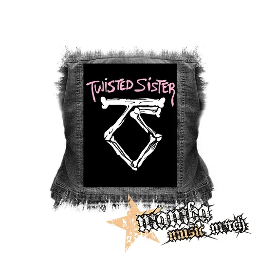 TWISTED SISTER - Logo - chrbtová nášivka (36 x 27 cm)