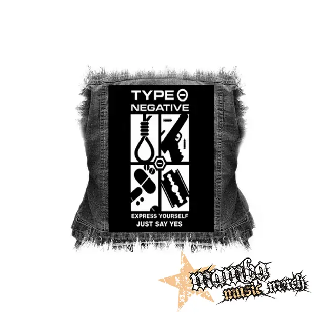 TYPE O NEGATIVE - Express Yourself Just Say Yes - chrbtová nášivka (36 x 27 cm)