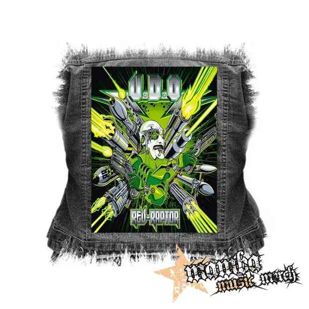 U.D.O. - Rev-Raptor - chrbtová nášivka (36 x 27 cm)