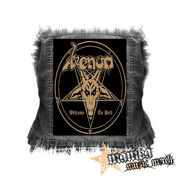 VENOM - Welcome To Hell - chrbtová nášivka (36 x 27 cm)
