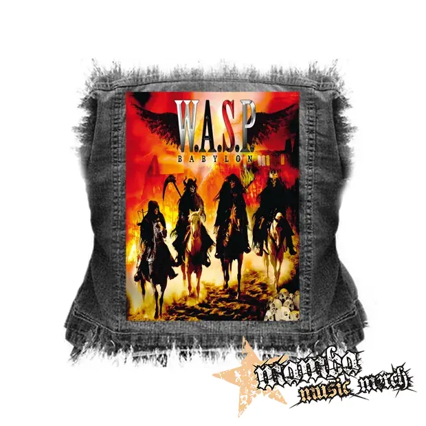 W.A.S.P. - Babylon - chrbtová nášivka (36 x 27 cm)