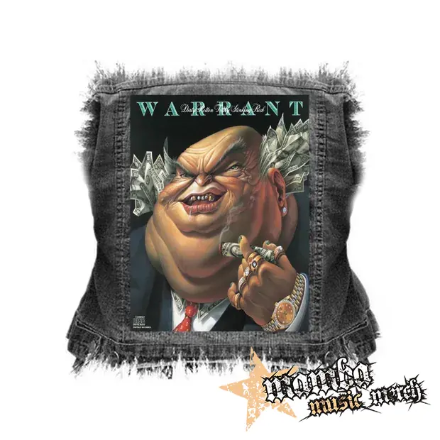 WARRANT - Dirty Rotten Filthy Stinking Rich - chrbtová nášivka (36 x 27 cm)