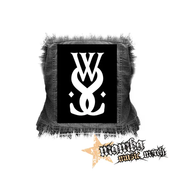 WHILE SHE SLEEPS - Sign - chrbtová nášivka (36 x 27 cm)