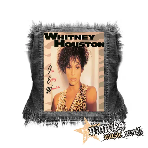WHITNEY HOUSTON - I'm Every Woman - chrbtová nášivka (36 x 27 cm)