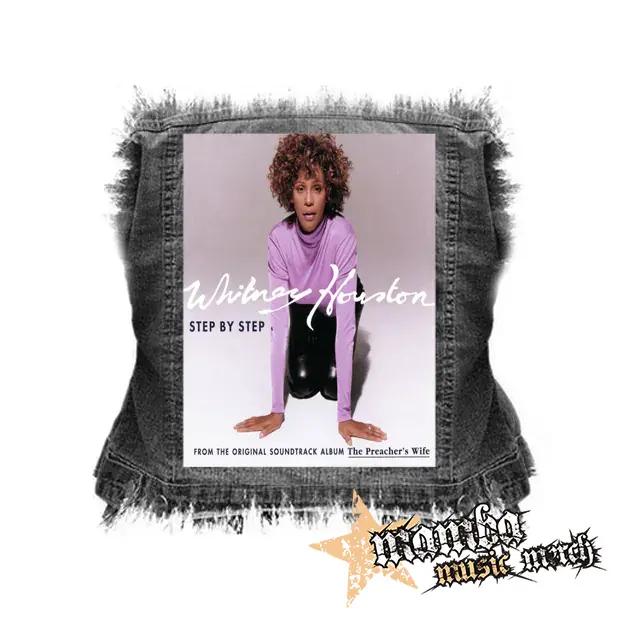 WHITNEY HOUSTON - Step By Step - chrbtová nášivka (36 x 27 cm)