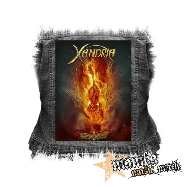 XANDRIA - Fire & Ashes - chrbtová nášivka (36 x 27 cm)