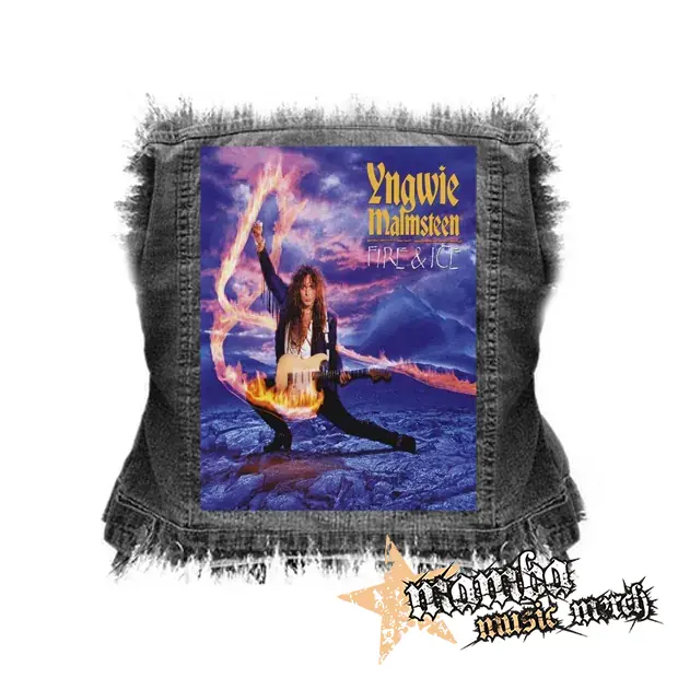 YNGWIE MALMSTEEN - Fire & Ice - chrbtová nášivka (36 x 27 cm)