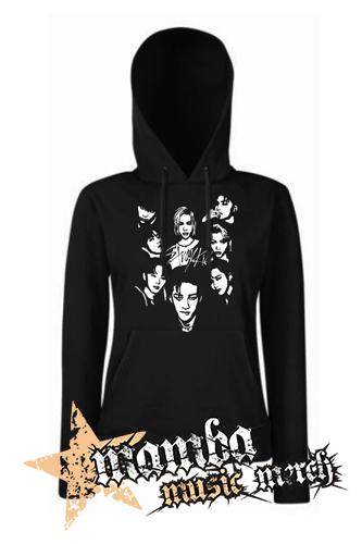 STRAY KIDS - Logo Band  - čierna dámska mikina
