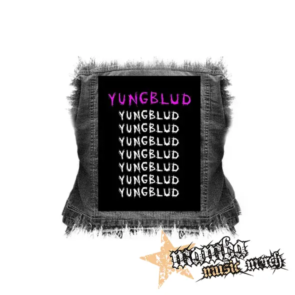 YUNGBLUD - Multilogos - chrbtová nášivka (36 x 27 cm)