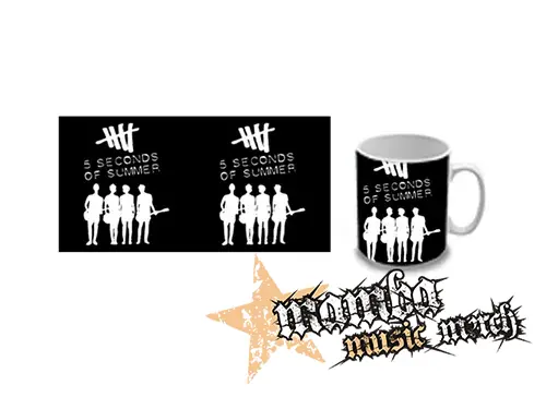 Hrnček - 5 SECONDS OF SUMMER - Logo & Band