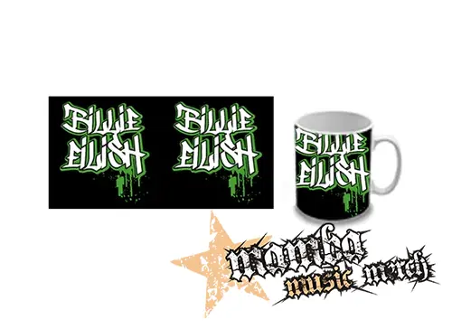 Hrnček - BILLIE EILISH - Painted Graffiti Logo