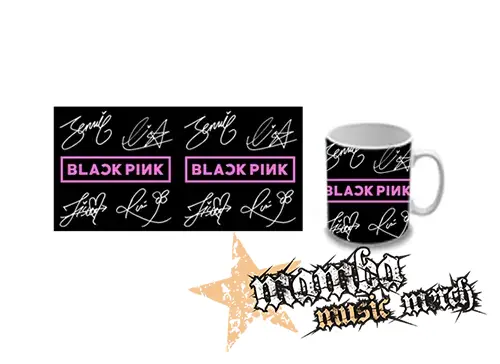 Hrnček - BLACKPINK - Logo & Signature