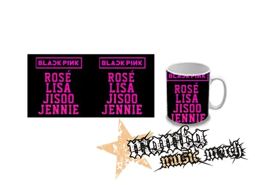 Hrnček - BLACKPINK - Logo And Names