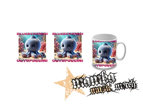 Hrnček - BLUEBERRINNI OCTOPUSSINI na BIELE