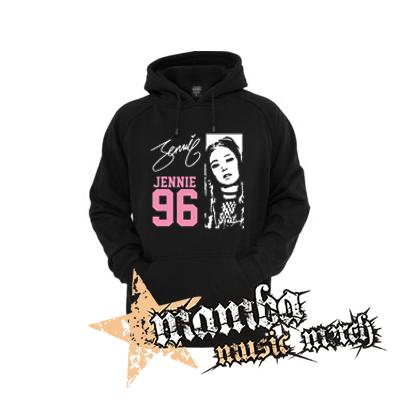 BLACKPINK - Jennie 96 Signature Portrait - čierna detská mikina