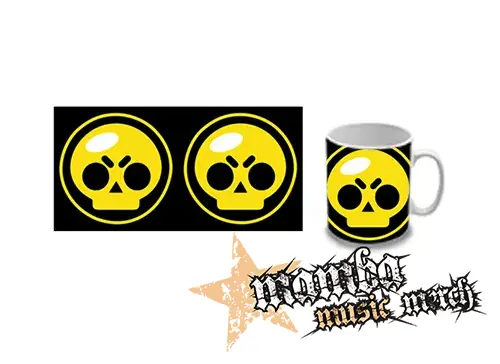 Hrnček - BRAWL STARS - Yellow Skull