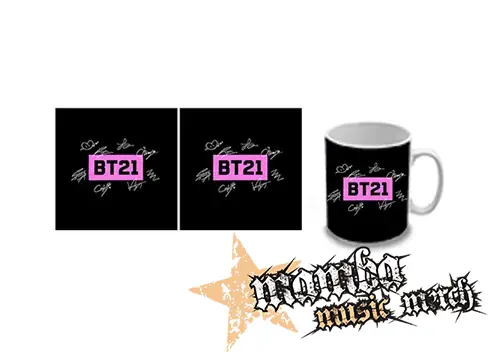 Hrnček - BT21 - Logo Signature