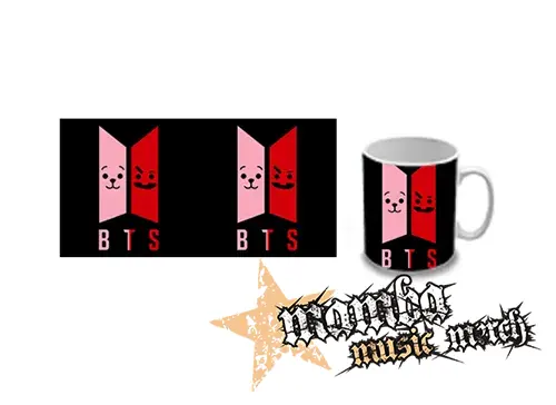 Hrnček - BTS - Emoji BT21 Logo COLOUR
