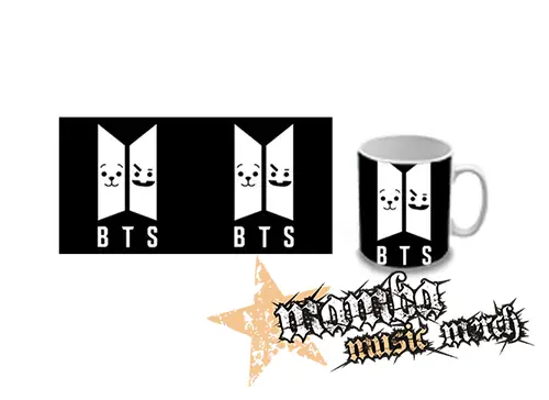 Hrnček - BTS - Emoji BT21 Logo