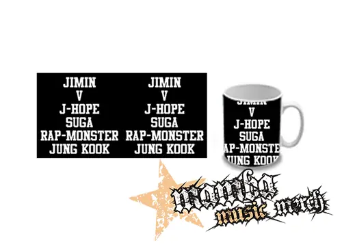 Hrnček - BTS - Names