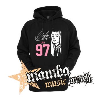 BLACKPINK - Lisa 97 Signature Portrait - čierna detská mikina