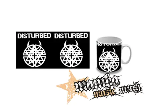 Hrnček - DISTURBED - Logo