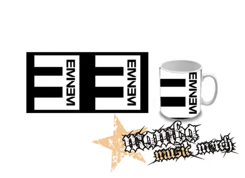 Hrnček - EMINEM - Logo Crest CIERNE