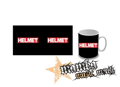 Hrnček - HELMET - Logo Red White