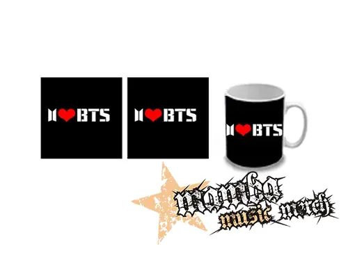 Hrnček - I LOVE BTS - Logo