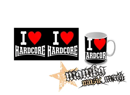 Hrnček - I LOVE HARDCORE na ČIERNE