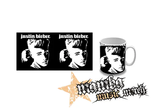 Hrnček - JUSTIN BIEBER - Logo & Portrait Motive 1