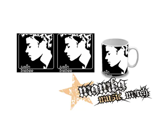 Hrnček - JUSTIN BIEBER - Logo & Portrait Motive 2