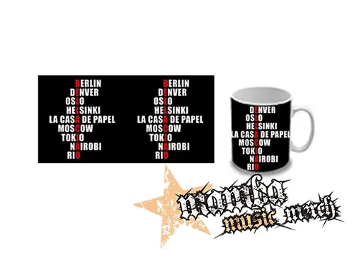 Hrnček - LA CASA DE PAPEL - Bella Ciao Names