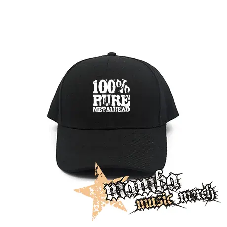 100% PURE METAL HEAD - čierna šiltovka
