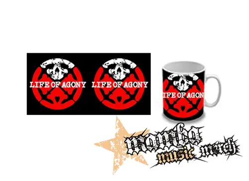 Hrnček - LIFE OF AGONY - Logo Symbol Crest