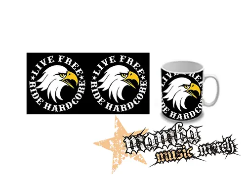 Hrnček - LIVE FREE RIDE HARDCORE EAGLE